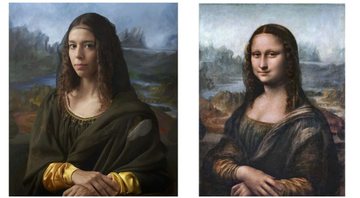 Relação do retrato de Mona Lisa e sua neta de 15° grau - Divulgação / Drew Gardner