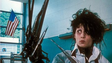 Edward, protagonista de 'Edward Mãos de Tesoura', interpretado por Johnny Depp - Reprodução