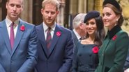 Príncipes Harry e William com Meghan e Kate - Reprodução/Vídeo/Youtube/Foquinha
