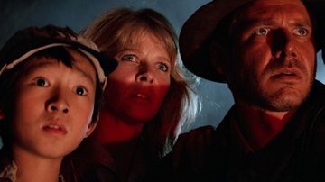 Cena do filme 'Indiana Jones' com o trio principal da trama - Divulgação / Paramount Pictures