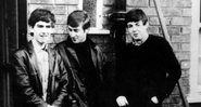 Fotografia de George Harrison, John Lennon e Paul McCartney, respectivamente - Getty Images