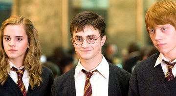 Os protagonistas da saga: Hermione, Harry e Ronald - Divulgação