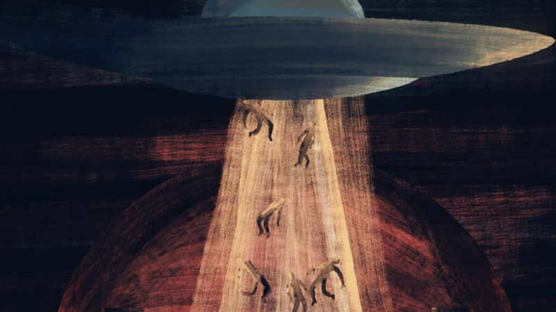 Ilustração de abdução por alienígenas - Divulgação/HBO