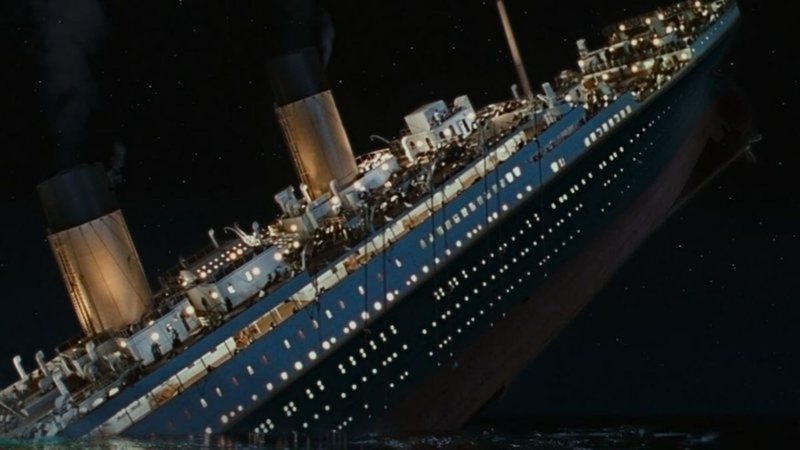 Cena do filme "Titanic" (1997)