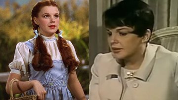 Judy Garland como 'Dorothy' e em seus anos finais - Divulgação/Warner Bros.