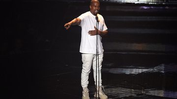 Kanye West durante show, em Nova York - Getty Images