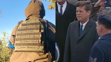 À esquerda, Conor Kennedy e, à direita, John F. Kennedy - Divulgação / Redes Sociais / Instagram e Divulgação / Youtube / Nuclear Vault