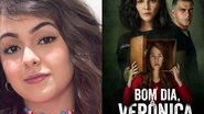 Atriz Klara Castanho e Cartaz de 'Bom dia, Verônica' - Divulgação/Arquivo pessoal e Divulgação/Netflix