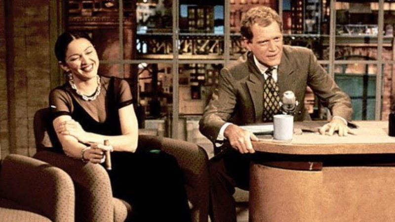 Madonna no palco do Late Show with David Letterman - Divulgação / CBS