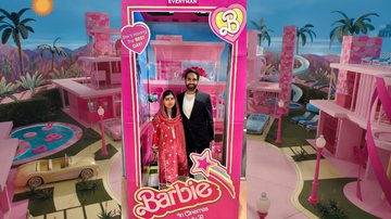 Malala e o marido na 'caixa da Barbie' - Divulgação|Warner e Reprodução|Malala