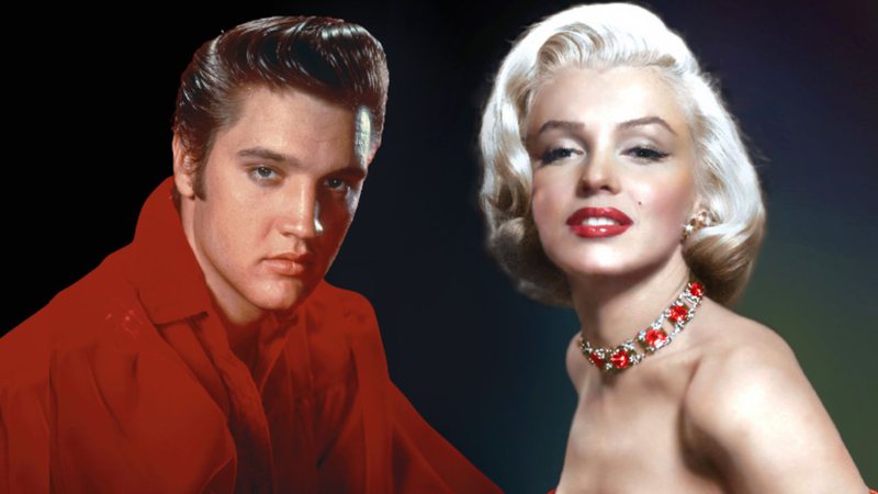 Elvis e Marilyn Monroe em montagem - Divulgação / Klimbim