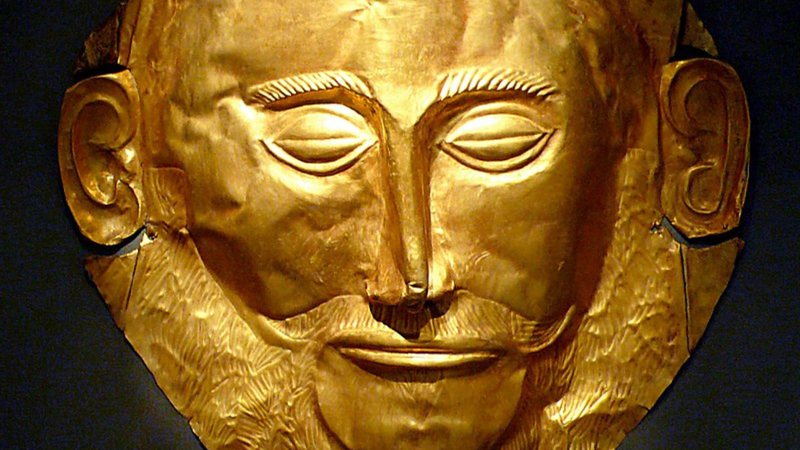 Máscara funerária de Agamenon, rei de Micenas