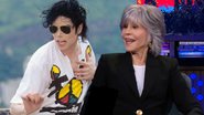 Jane em entrevista em montagem com Michael Jackson - Divulgação / Vídeo / YouTube