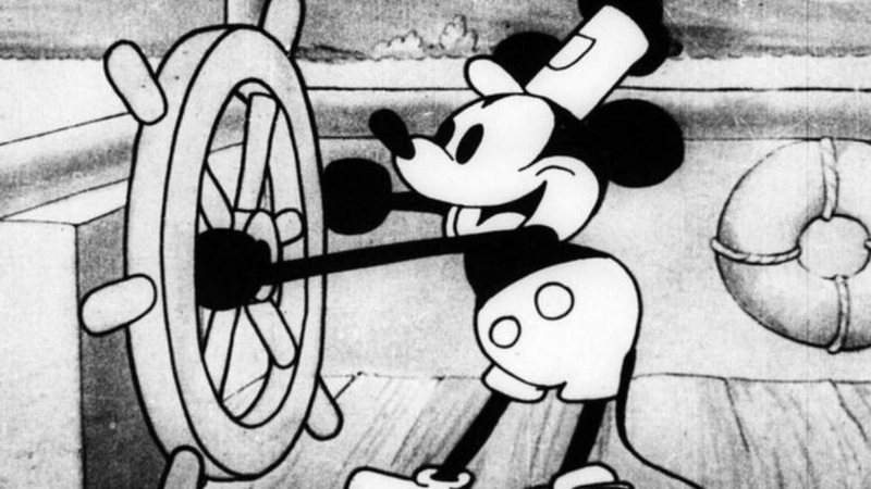 Mickey Mouse em 'Steamboat Willie' - Divulgação / Disney