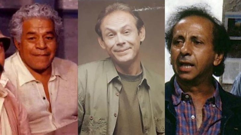 Os atores Lutero Luiz, José Wilker e Fávio Migliaccio são alguns dos artistas já falecidos - Divulgação/TV Globo