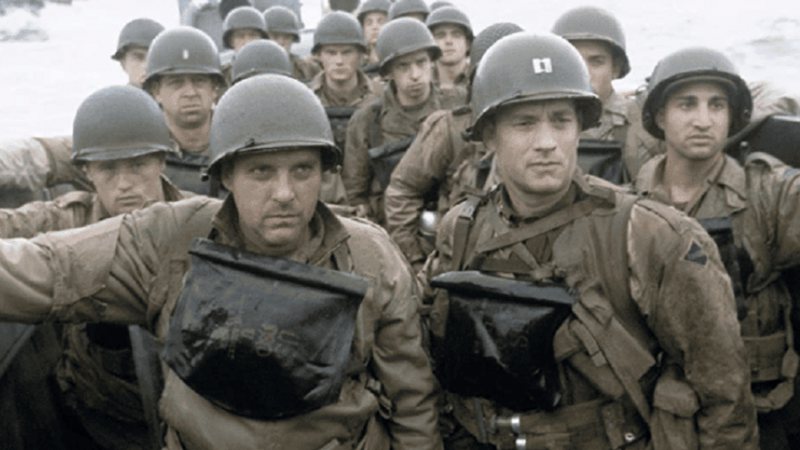 Cena de 'O Resgate do Soldado Ryan' (1998), clássico de guerra de Steven Spielberg - Reprodução/Paramount Pictures/Netflix