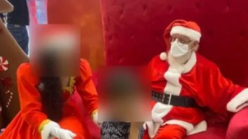 Papai Noel se recusando a atender menino com autismo - Reprodução / Redes Sociais