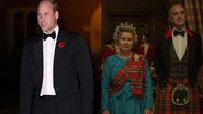 À esquerda, o príncipe William, e à direita, pôster oficial de 'The Crown' - Getty Images e Divulgação / Netflix