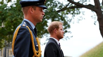 Príncipe William e Príncipe Harry durante evento - Getty Images