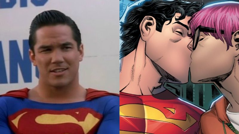 Joe beija Jay em ilustração de Superman: Son of Kal-El - Divulgação / DC Comics