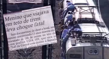 Cenas da reportagem 'Surfe Ferroviário' pelo 'Documento Especial' - Divulgação / Bloch / Comalt