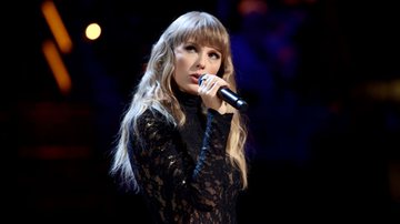 Taylor Swift durante evento em Ohio, em outubro de 2021 - Getty Images