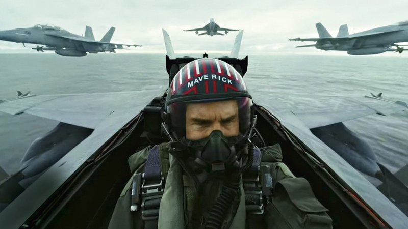 Cena de Top Gun: Maverick, com Tom Cruise. - Divulgação/YouTube/Paramount Pictures