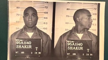 Mug shot de Tupac Shakur - Divulgação/ Moments in Time