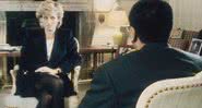 Princesa Diana e Martin Bashir durante entrevista - Divulgação/BBC