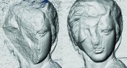 A restauração realizada em uma escultura de mármore através dos moldes - Divulgação/Emma Payne