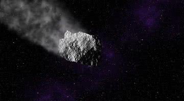 Imagem ilustrativa de asteroide em movimento - Foto de Buddy_Nath no Pixabay