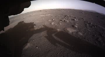 Imagem do solo marciano capturada pelo Perseverance - Divulgação/ NASA