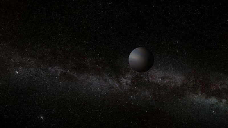 Ilustração de um planeta errante vagando pelo espaço - Wikimedia Commons