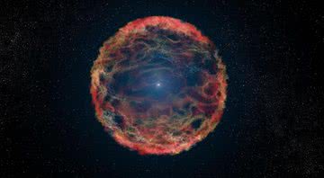 Representação artística de uma supernova. - Divulgação/ Pixabay