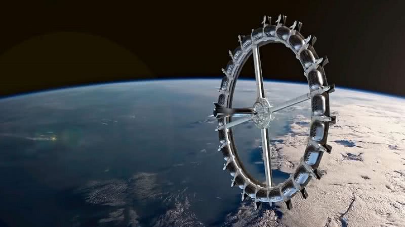 Projeto de como será o Voyager Station - Divulgação/ Orbital Assembly Corporation
