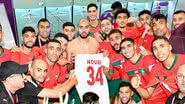 Jogadores do Marrocos prestam homenagem ao ex-jogador Abdelhak Nouri - Reprodução/Twitter/Ajax