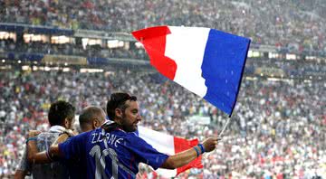 Torcedores da França durante comemoração na Copa do Mundo de 2018 - Getty Images