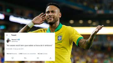 Neymar Jr., camisa 10 da Seleção Brasileira de Futebol - Getty Images e Reprodução/Twitter