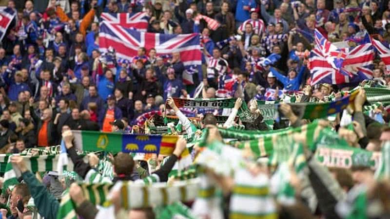 Torcidas do Celtic (frente) e do Rangers (fundos) - Divulgação/ FIFA