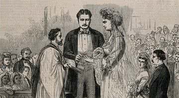 O casamento do capitão Martin van Buren com Anna Swan - Wikimedia Commons