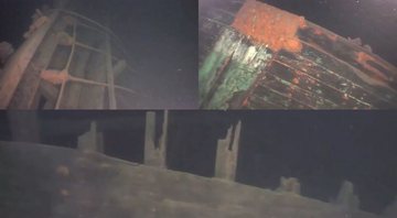 Os restos das três embarcações - Great Lakes Shipwreck Historical Society