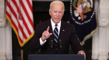 Biden em discurso na Casa Branca - Getty Images