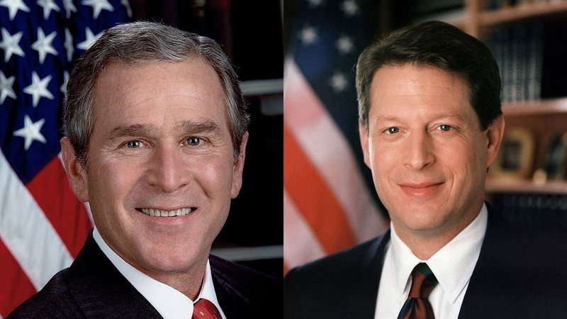 Geroge W. Bush e Al Gore - Wikimedia Commons