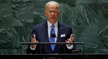 Joe Biden na 76ª Assembleia Geral da Organização das Nações Unidas - Getty Images