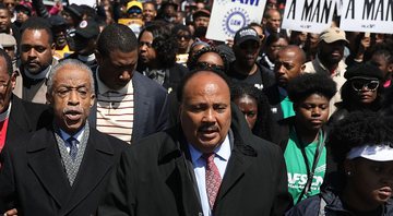 Martin Luther King III em uma manifestação em 2018 - Getty Images
