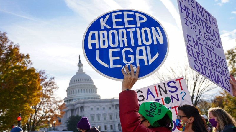 Protestos sobre aborto nos EUA