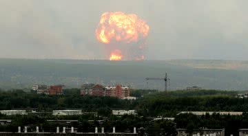 Imagem Explosão durante teste de foguete causa 7 mortes na Rússia