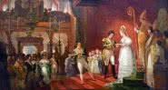 Pintura do casamento de Dom Pedro I e Dona Amélia - Domínio Público/ Creative Commons/ Wikimedia Commons