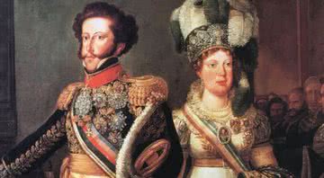 D. Pedro I e Imperatriz Leopoldina reunidos em retrato oficial - Wikimedia Commons
