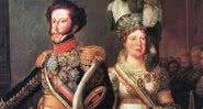 D. Pedro I e Imperatriz Leopoldina reunidos em retrato oficial - Arnaud Pallière via Wikimedia Commons